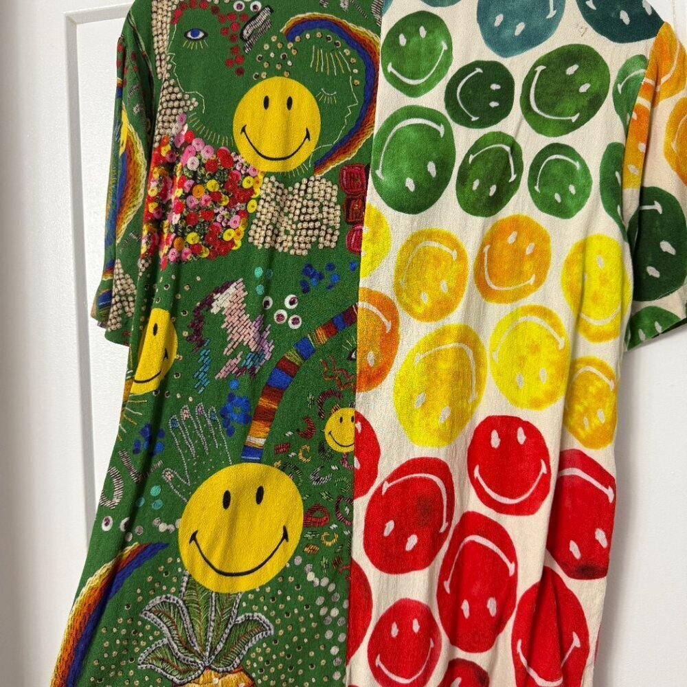 Farm Rio x Mixed Print Smiley Shirt In Mix Print - Picture 8 of 14